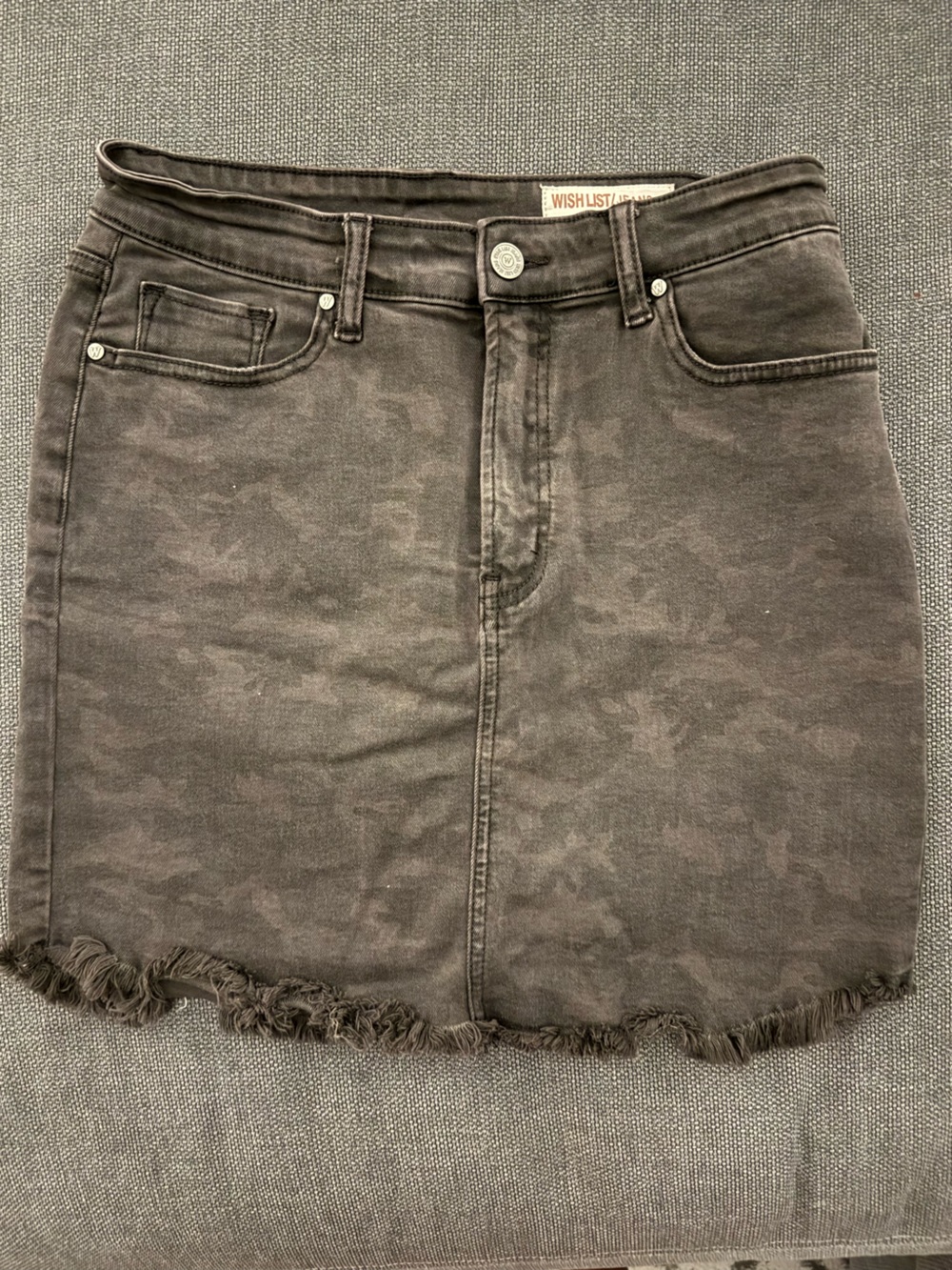 Wishlist Jean Mini Skirt Cut-off